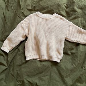 chunky knit toddler sweater